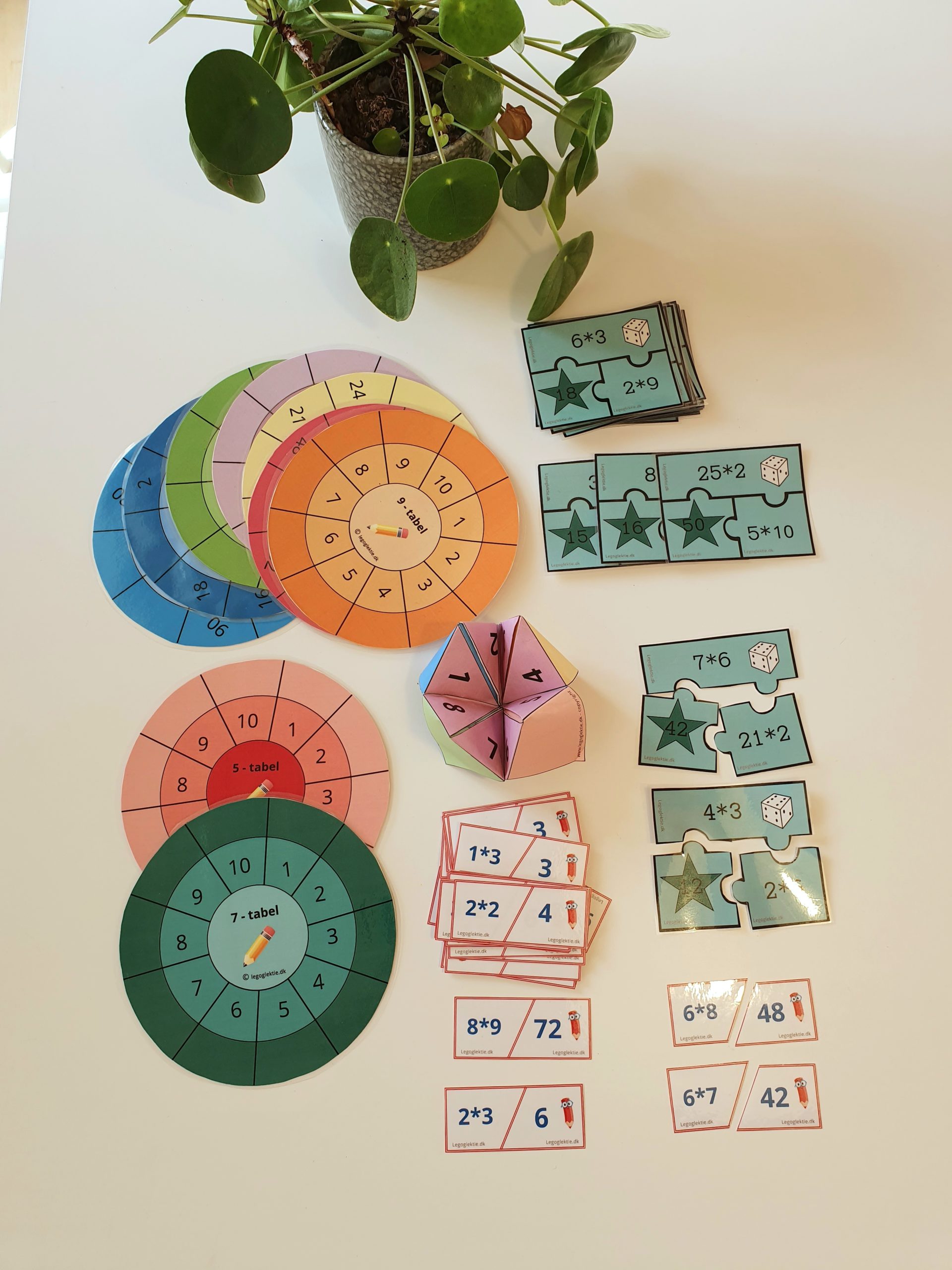 Gange - 6 læringsspil (Print selv)