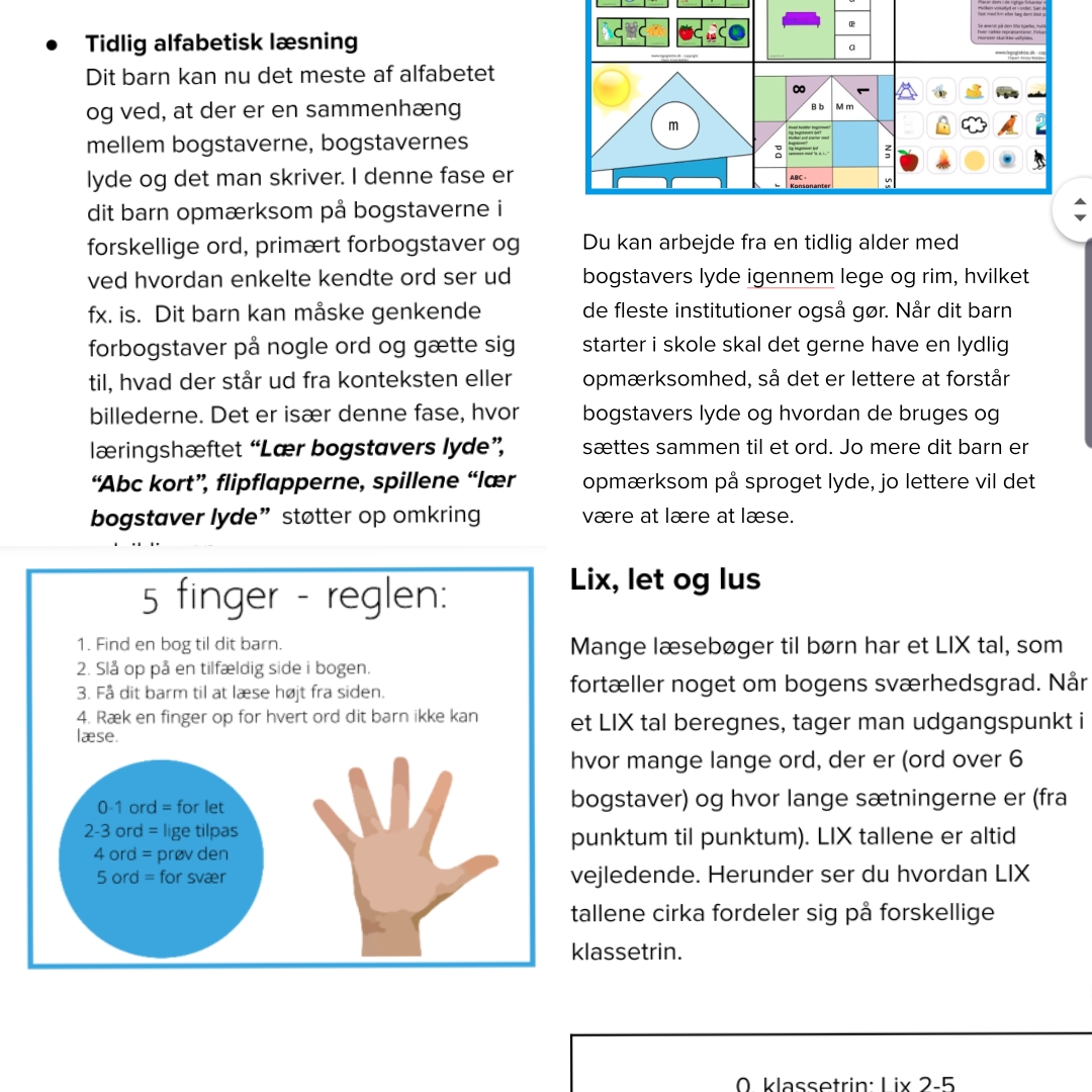 "Lær at læse"- pakken (Print selv)