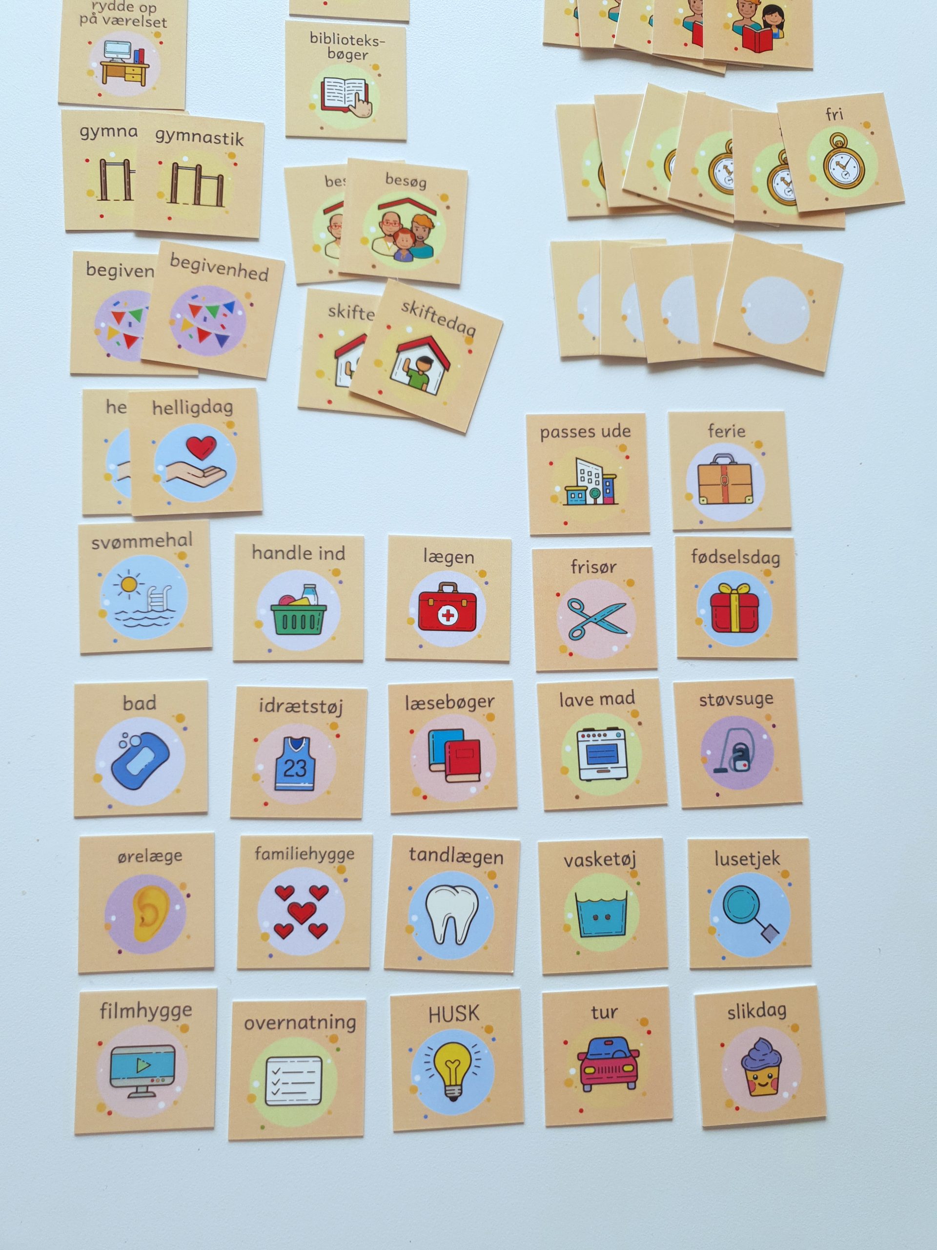 Kalender - KUN piktogrammer (jord)