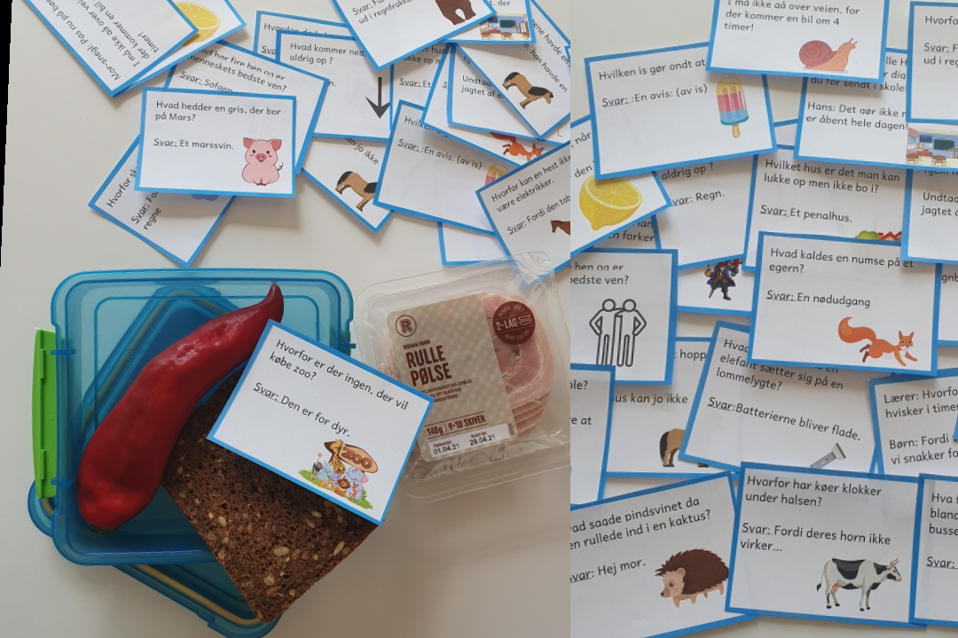 Madpakkesedler - børnevitser (print selv)