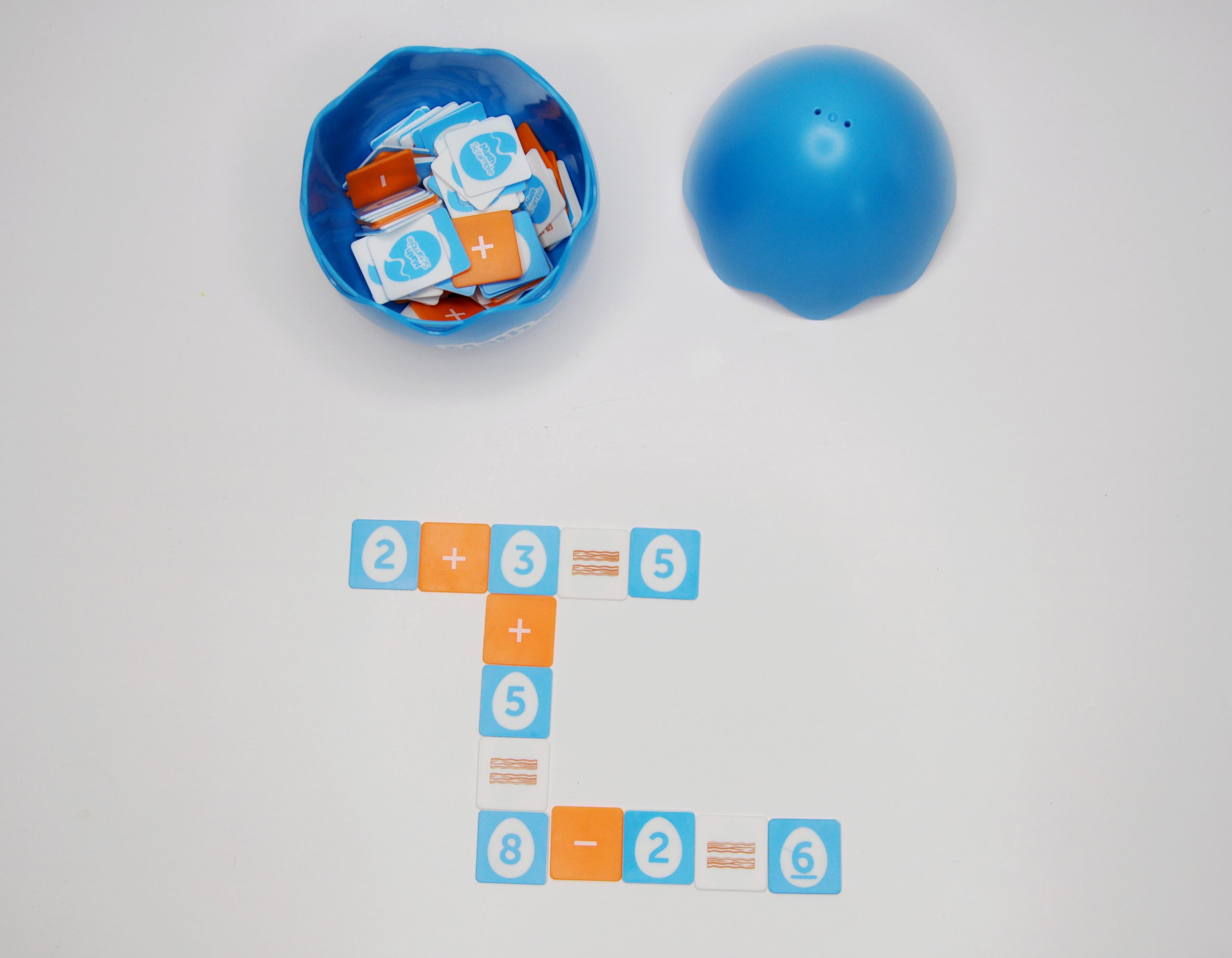 Matematik scramble - læringsspil med plus og minus