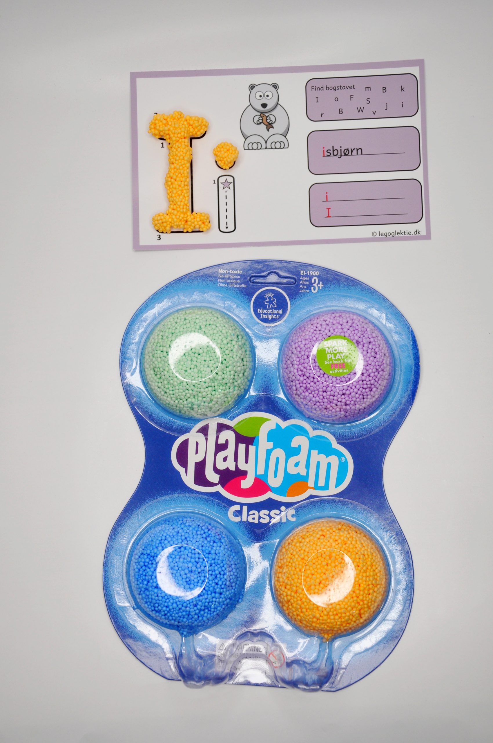 Playfoam - form bogstaver og tal