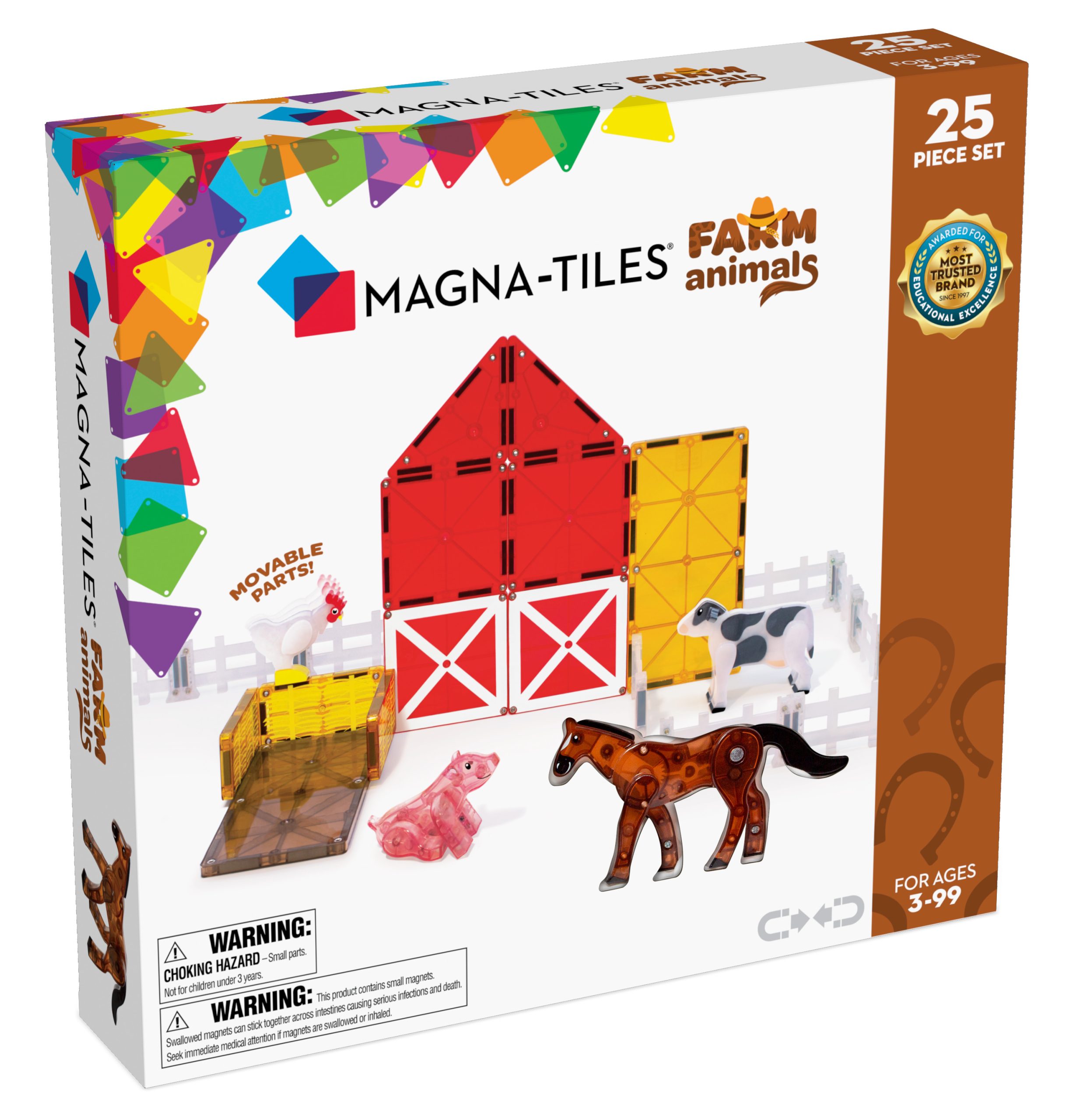 MAGNA-TILES bondegårdsdyr 25 stk