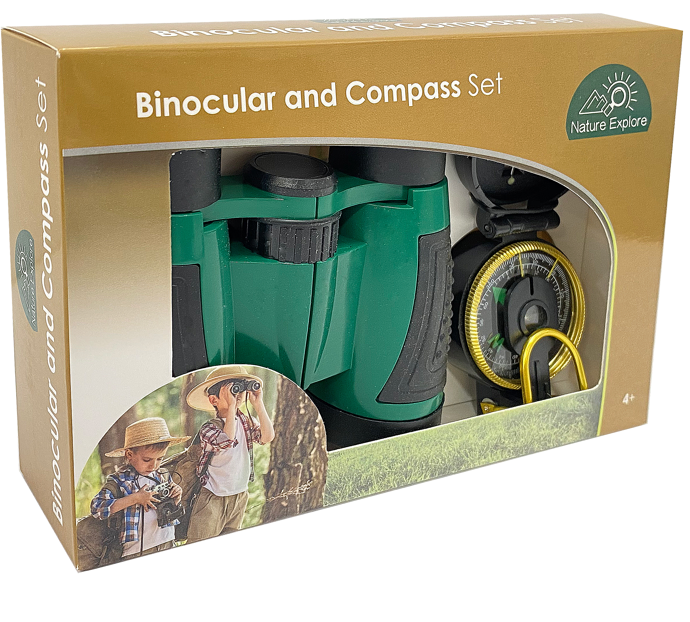 Kikkert og kompassæt