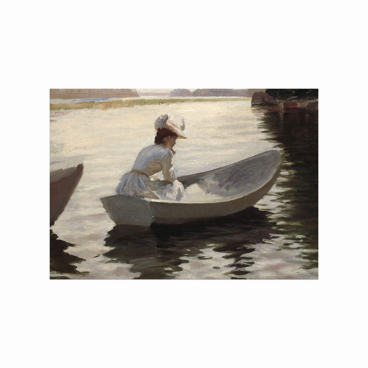 Antik plakat On the Lake