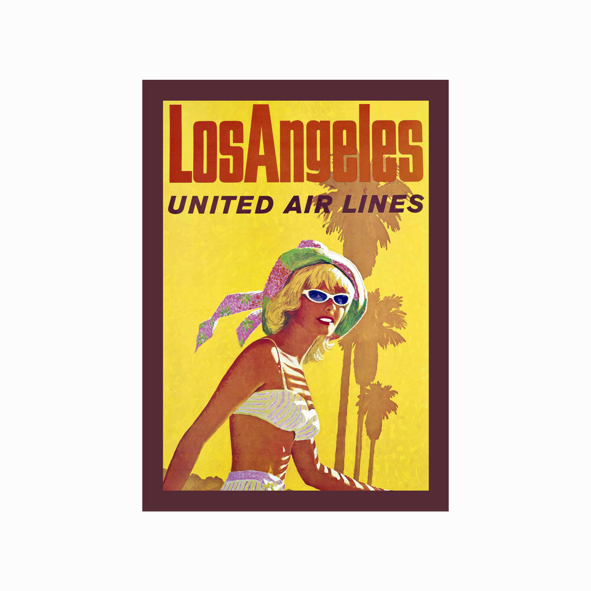 Retro plakat Los Angeles