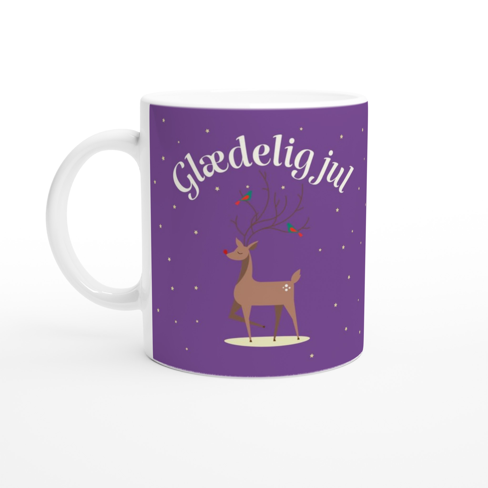 Rensdyr Julekrus med flot motiv (325 ml)