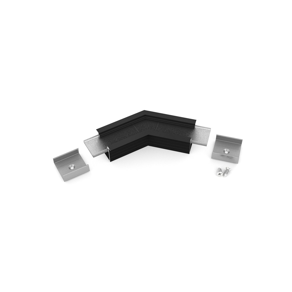 Profilsamler LINEA-IN20 135DEG - Sort anodiseret