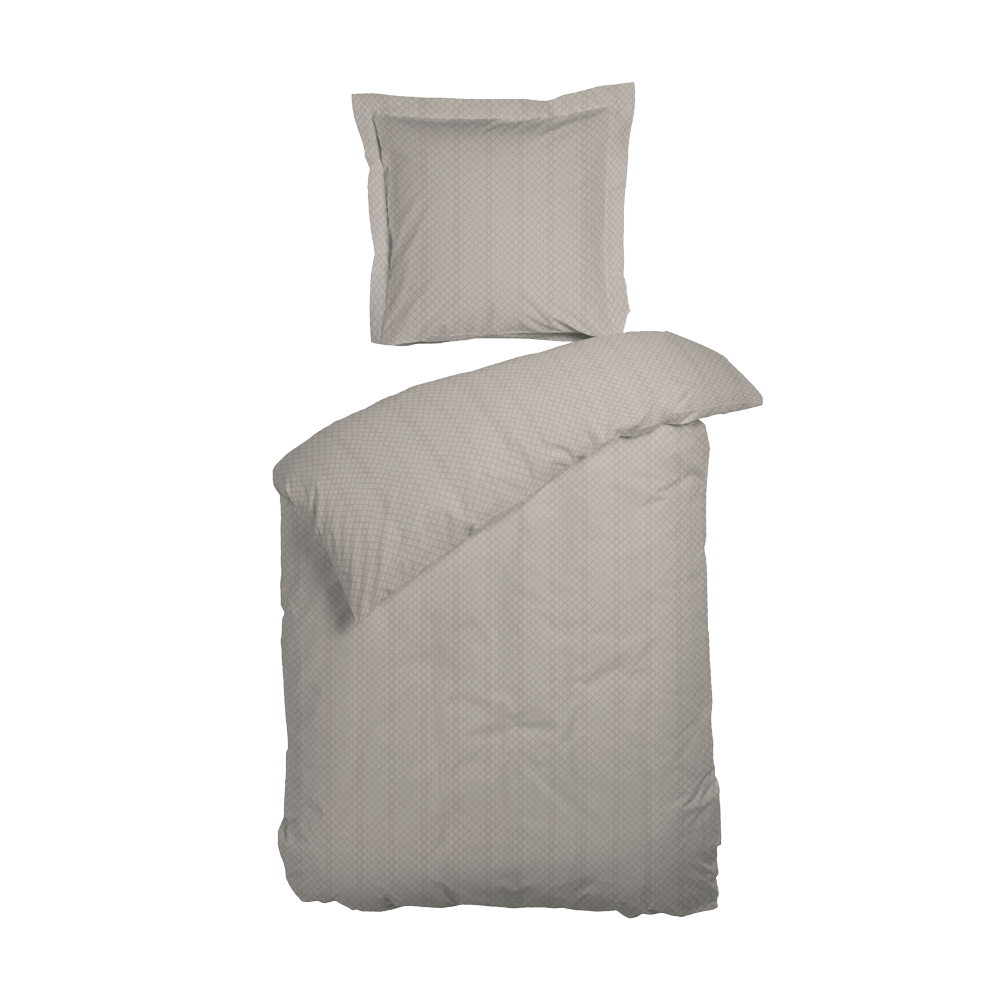 OPAL Sengesæt sand - Sand - 140x200 cm