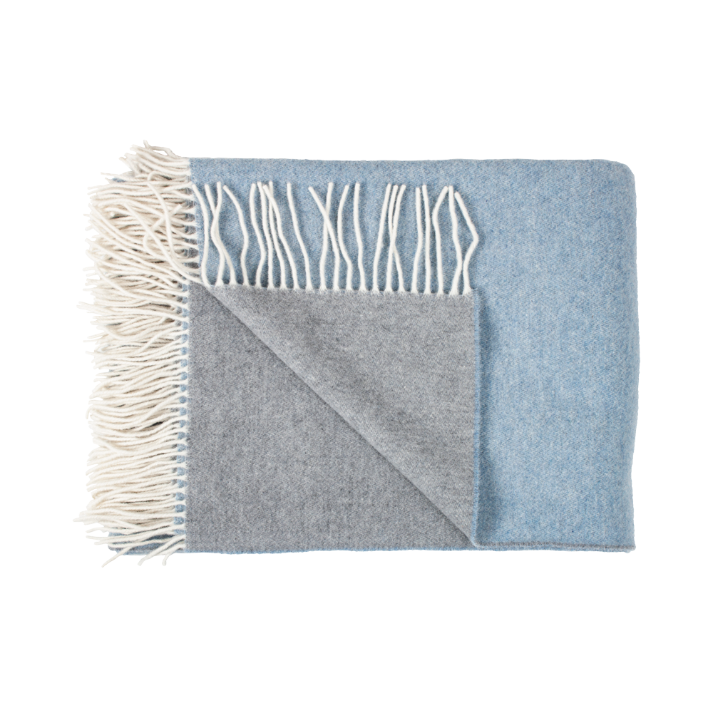 SMILLA Uldplaid Blue