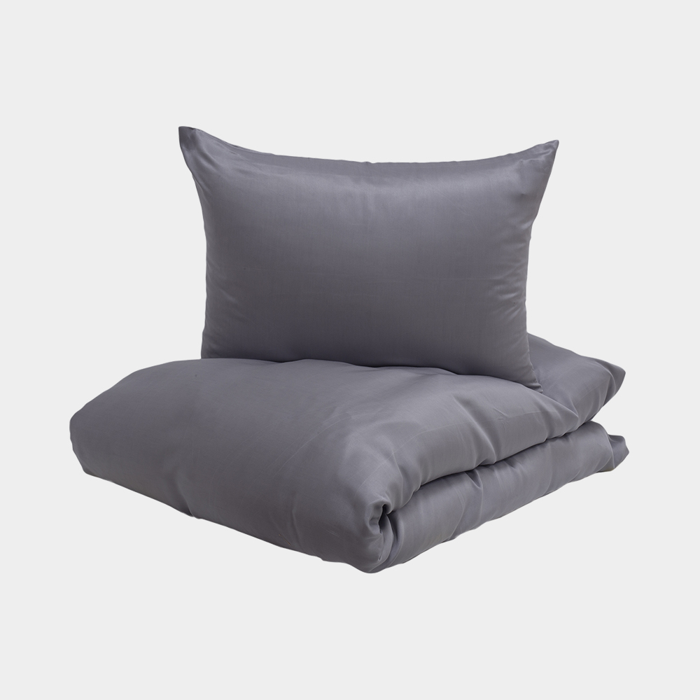 ENJOY Bambus Sengesæt - Mørkegrå - 140x220 cm