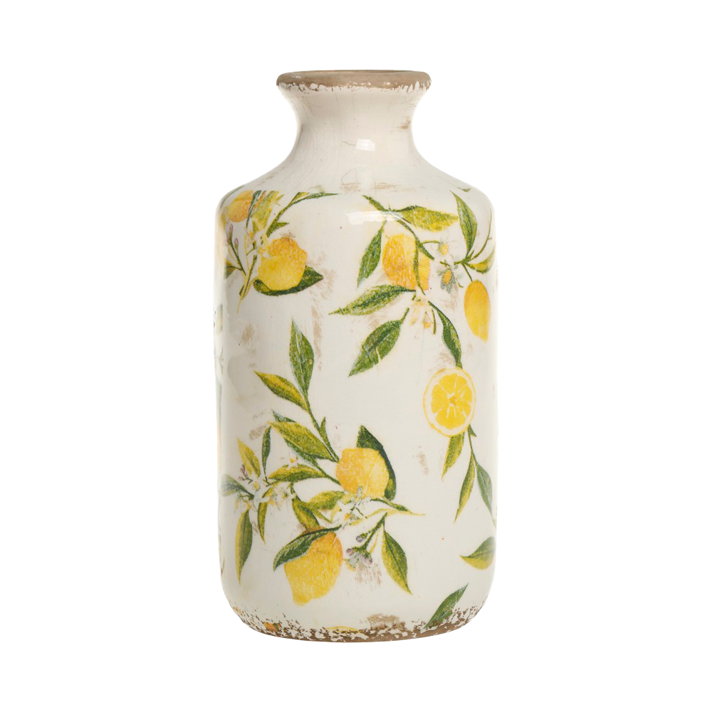 LIMONE Vase m. citroner stor