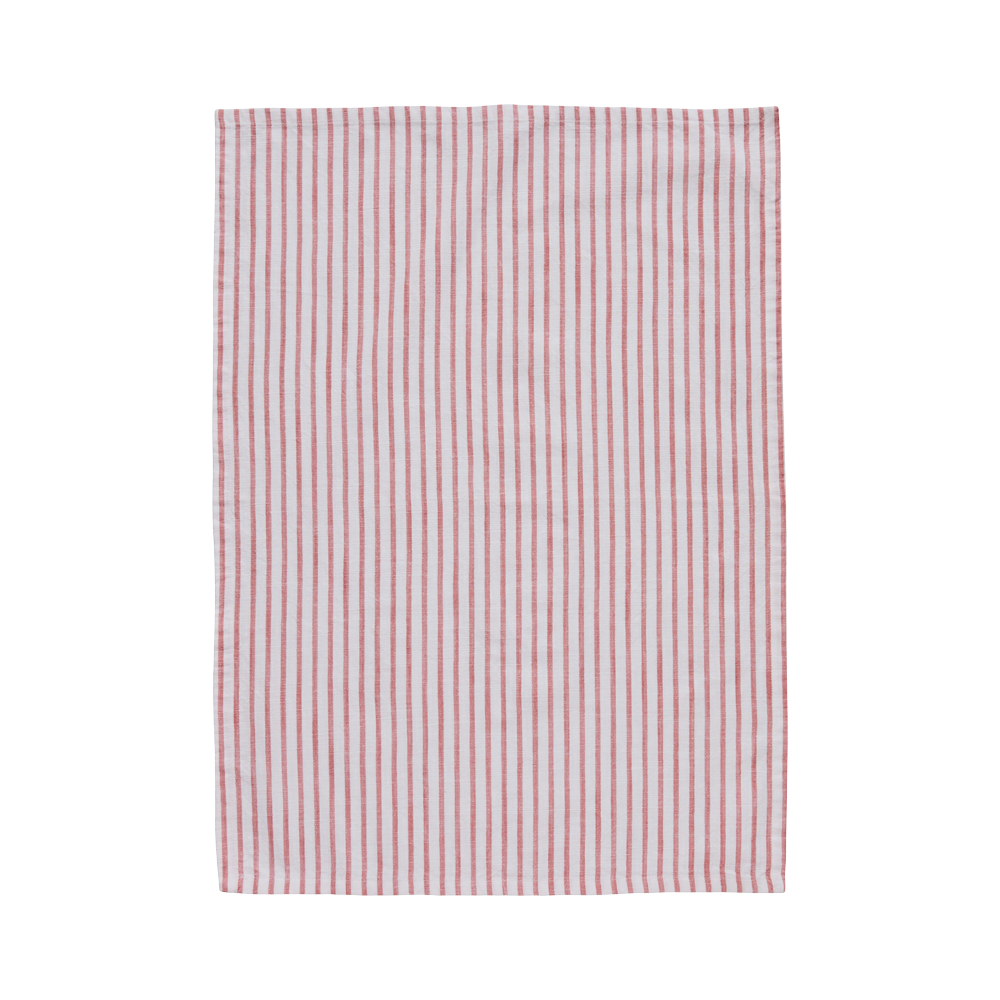 OLIVIA Viskestykke Koral/creme