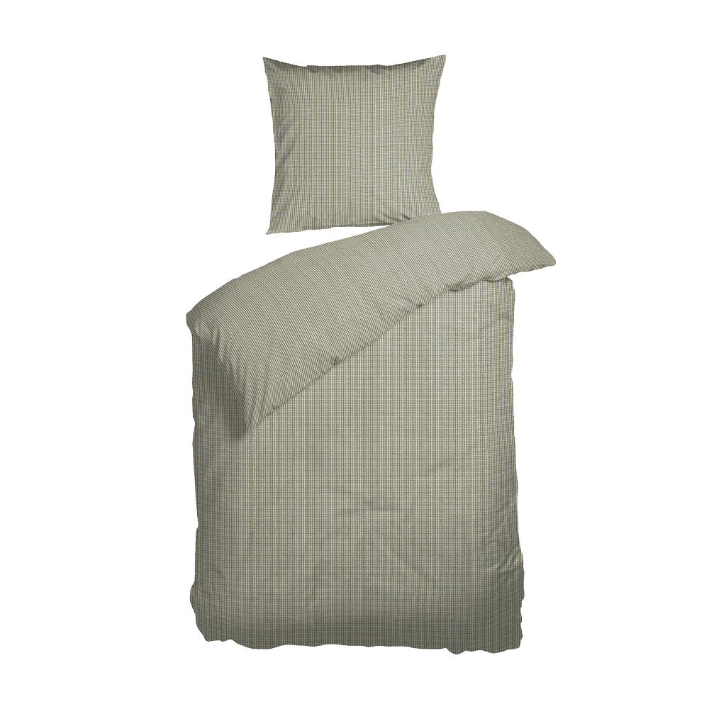 MATHILDE Olive sengesæt - 140x200 cm