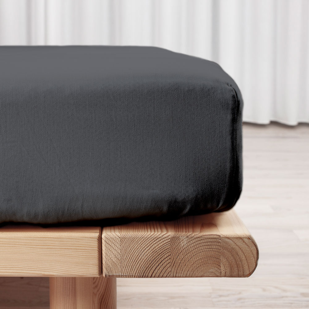 SATIN Boxlagen - flere farver og størrelser - 140x200 cm - Grå