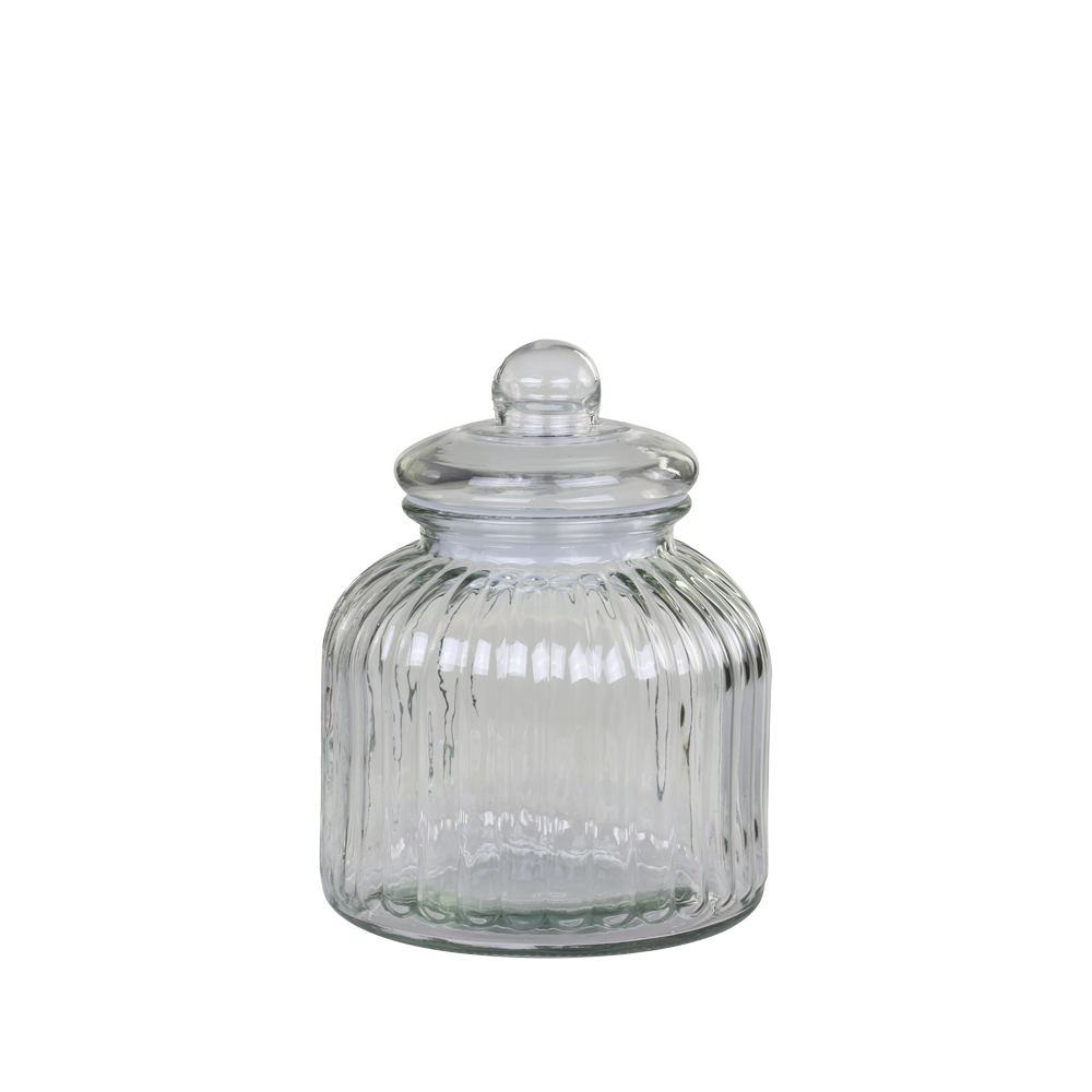 OPBEVARINGSGLAS m. riller - Lille