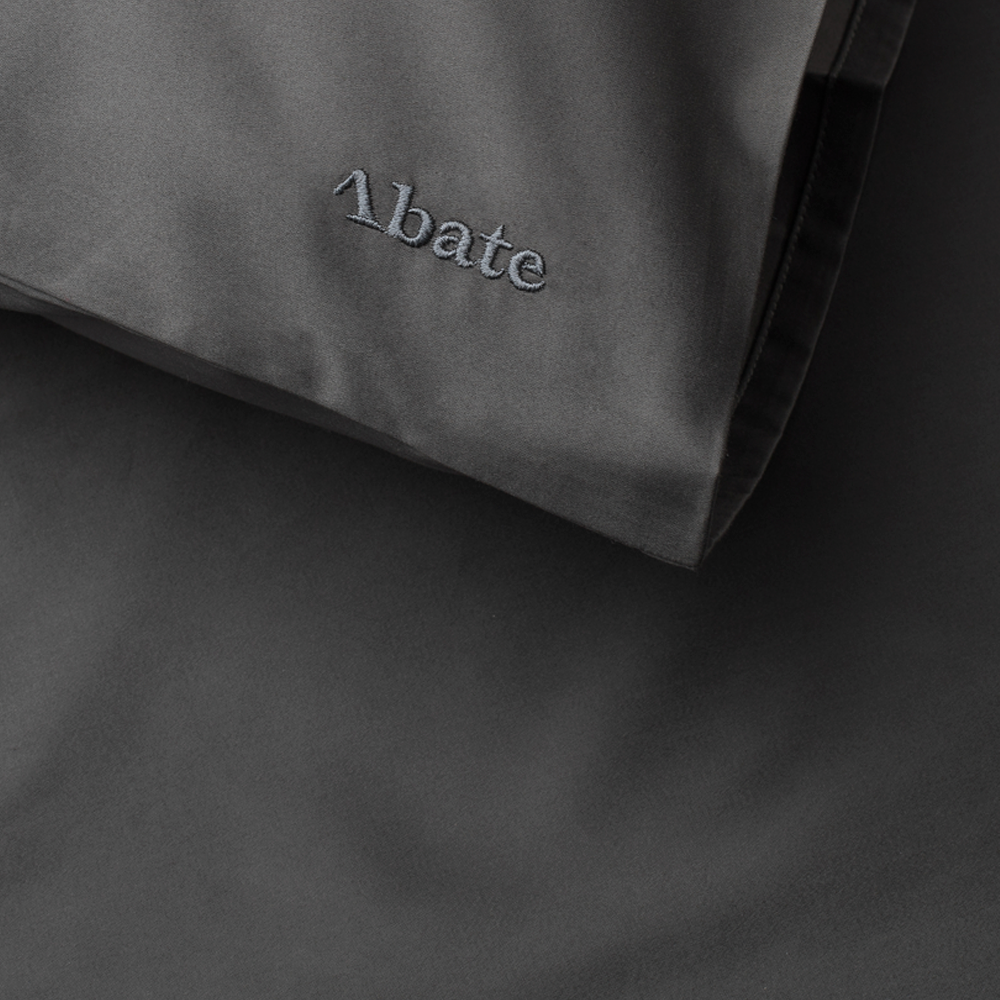 SENGESÆT i Egyptisk bomuld - Mørkegrå - 240x220 cm