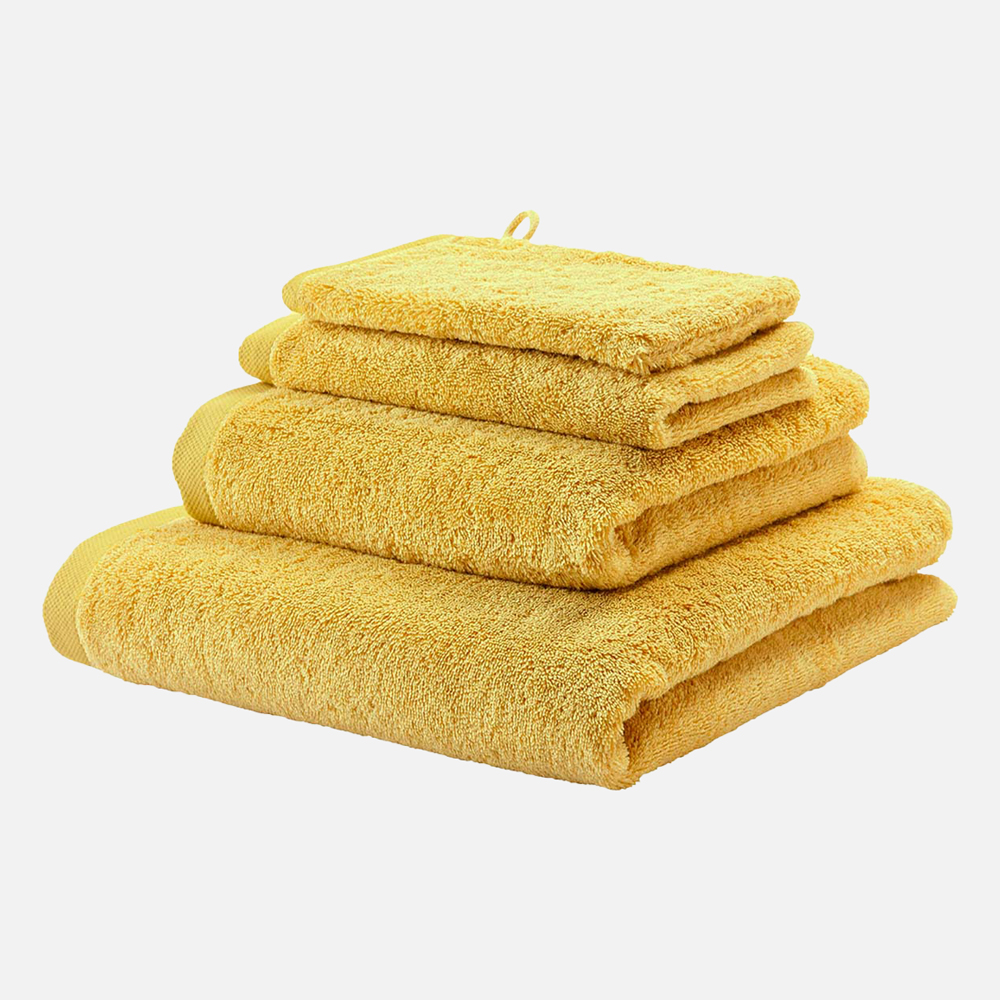 LONDON Håndklæde egyptisk bomuld - Gul - 100x150 cm