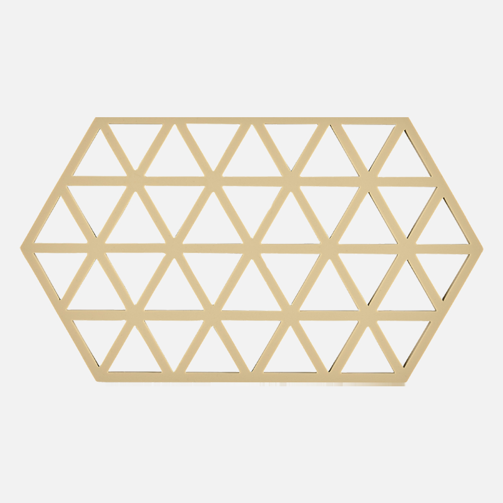 TRIANGLES Bordskåner 2 størrelser - Sand - Stor