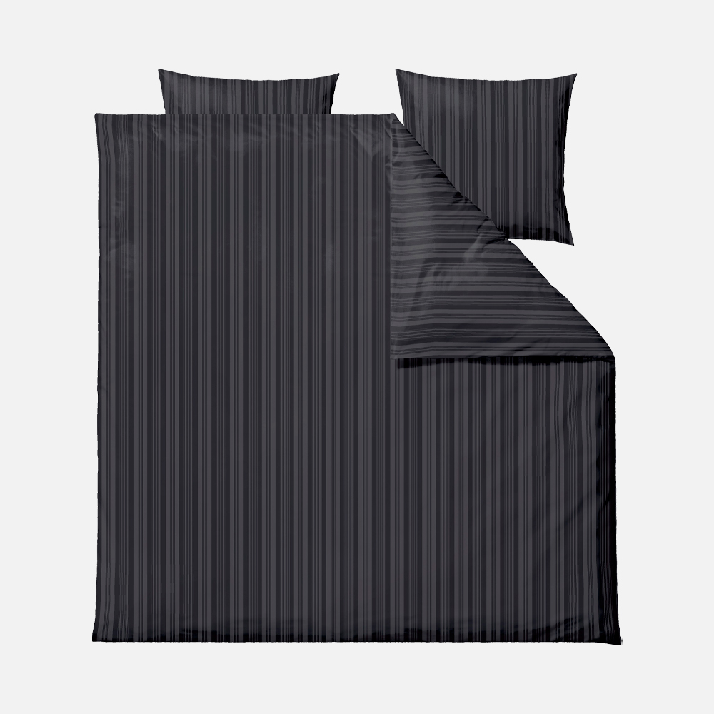 NOBEL Sengetøj - flere farver - 200x220 cm - Mørkegrå