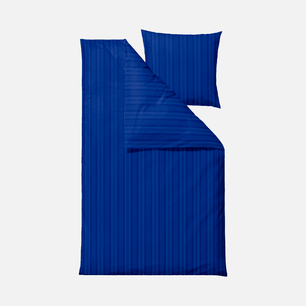 NOBEL Sengetøj - flere farver - 140x220 cm - Koboltblå