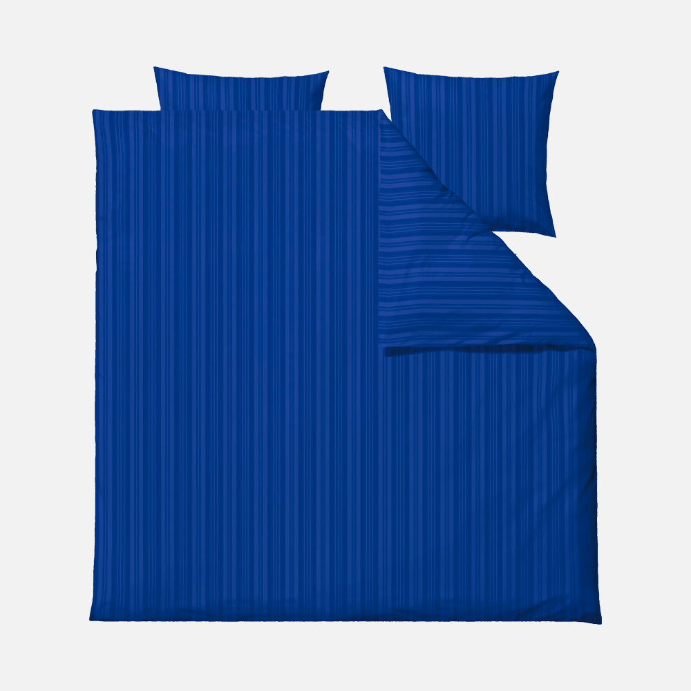 NOBEL Sengetøj - flere farver - 200x220 cm - Koboltblå