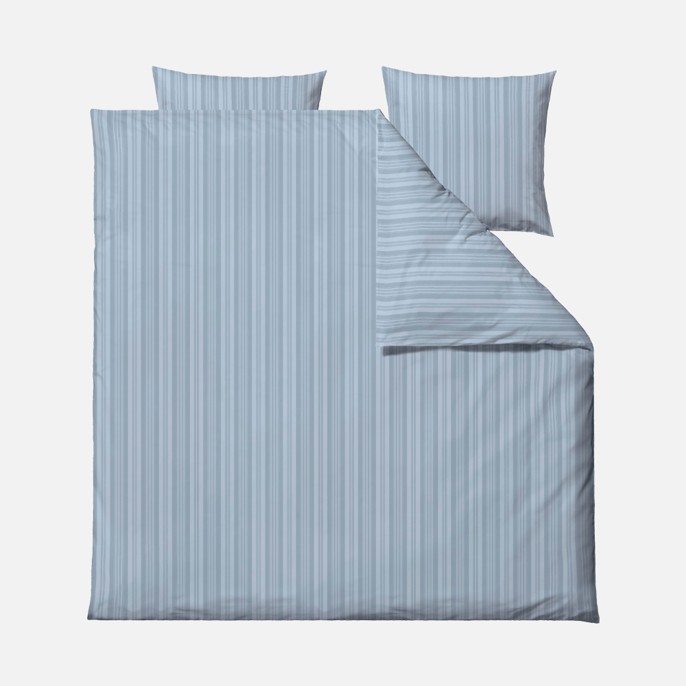 NOBEL Sengetøj - flere farver - 200x220 cm - Lyseblå