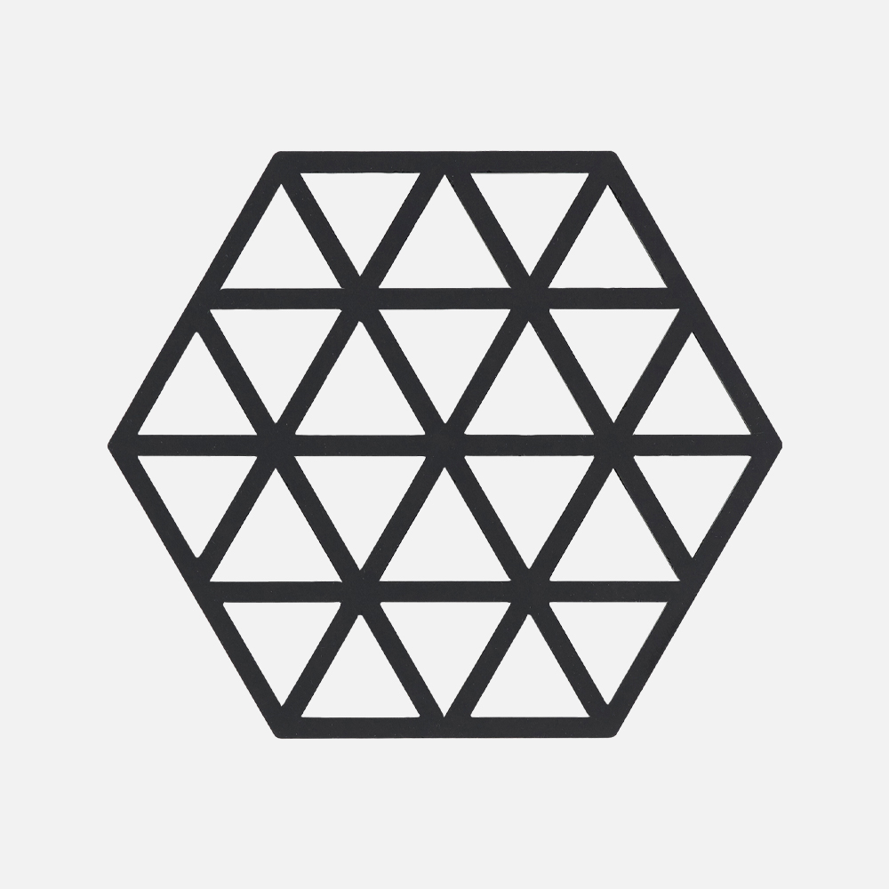 TRIANGLES Bordskåner 2 størrelser - Sort - Lille