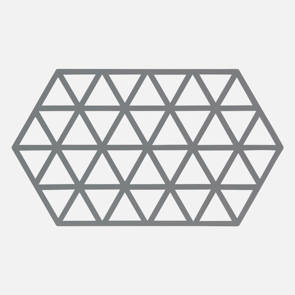 TRIANGLES Bordskåner 2 størrelser - Grå - Stor