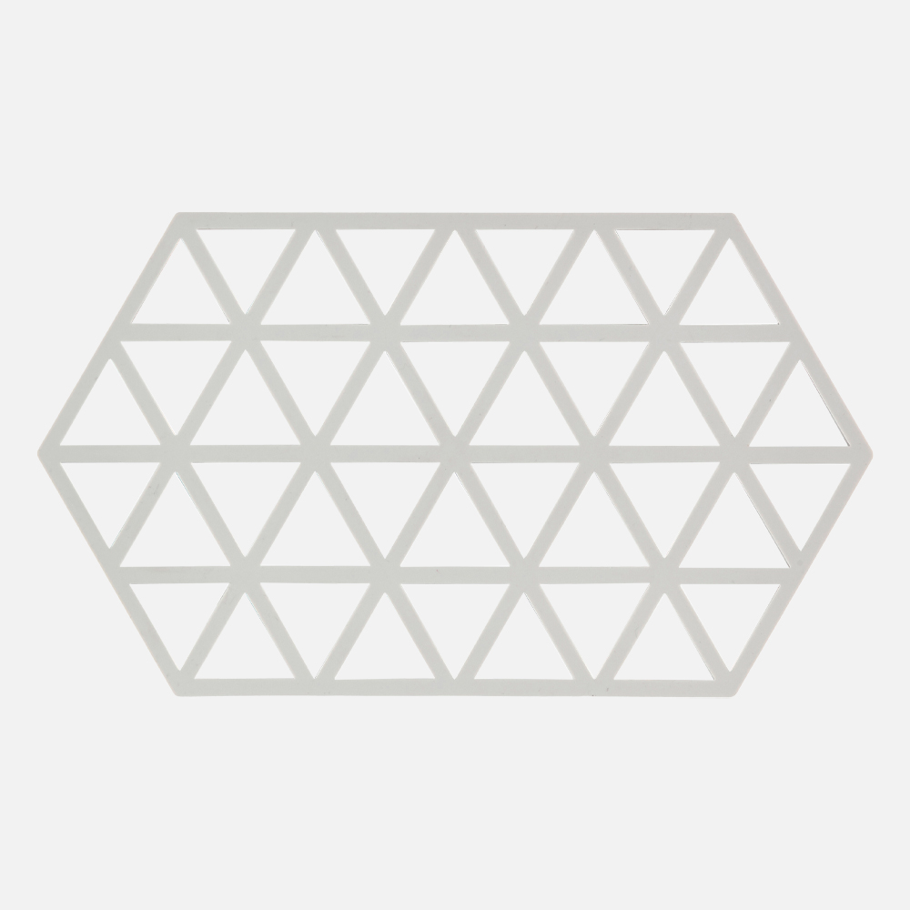 TRIANGLES Bordskåner 2 størrelser - Lys grå - Stor