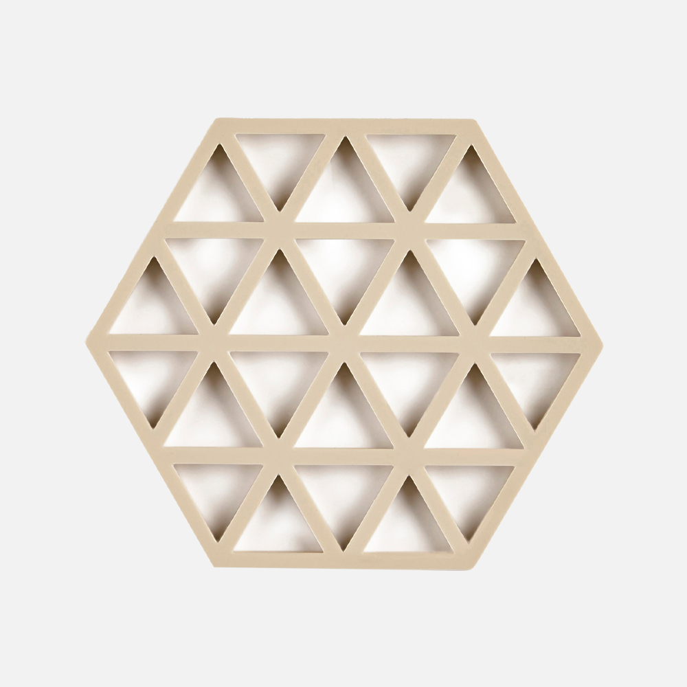 TRIANGLES Bordskåner 2 størrelser - Beige - Lille