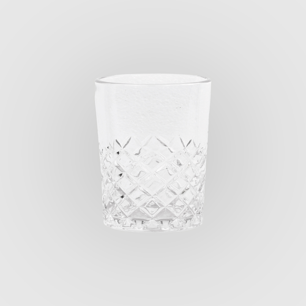 LORIENT Drikkeglas lav m. udskæringer