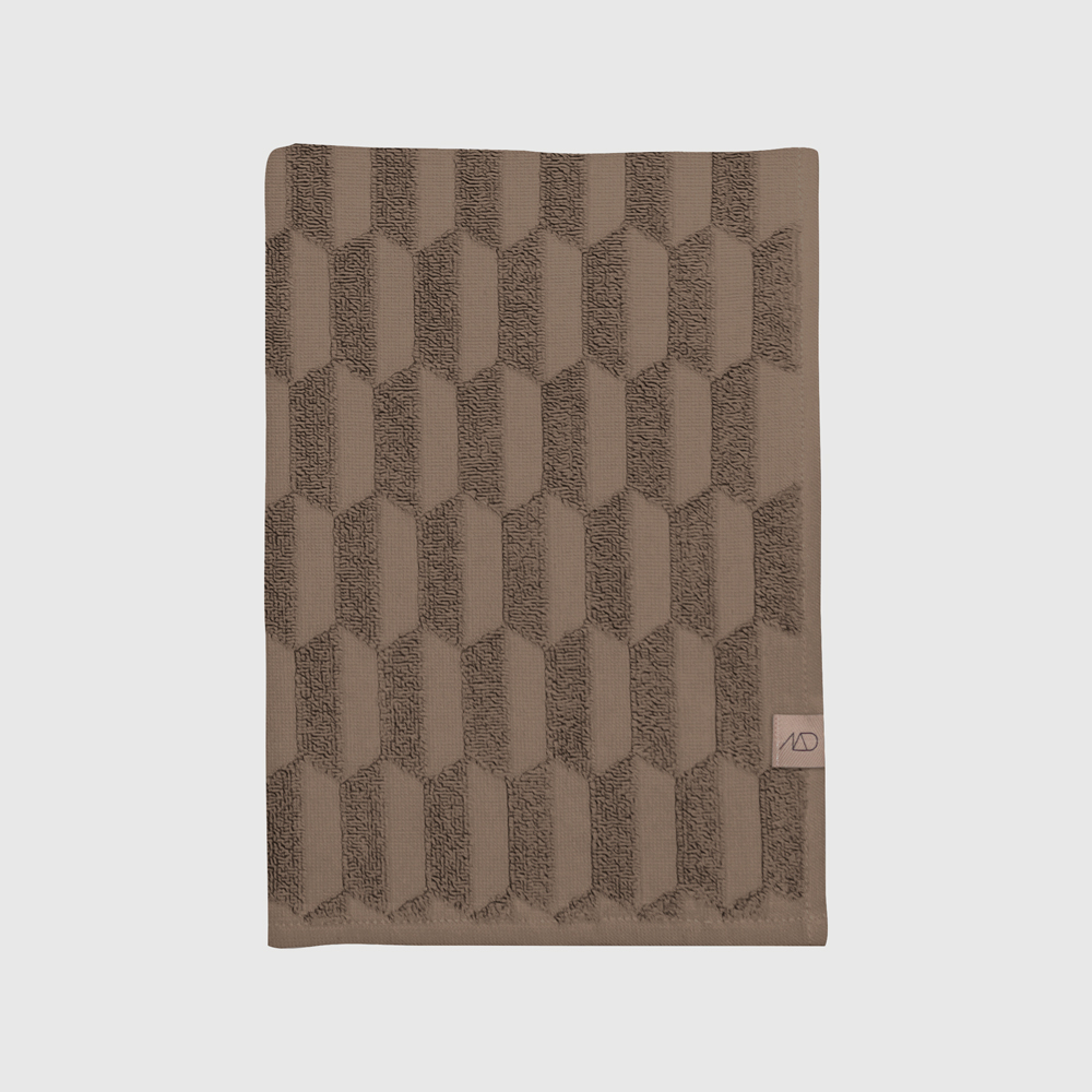 GEO Håndklæde - Lysebrun - 35x50 cm
