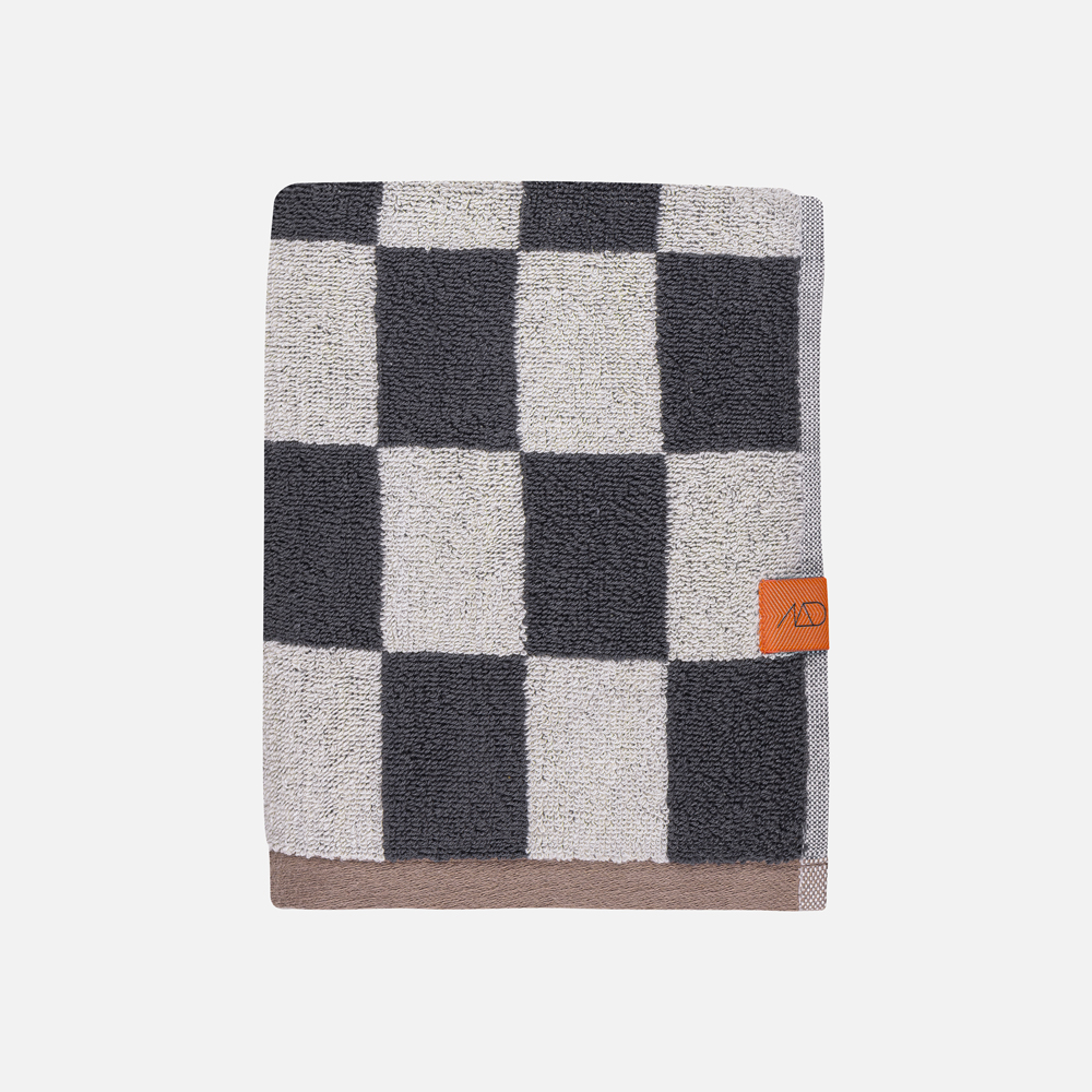 RETRO håndklæde - Mørkegrå - 70x133 cm