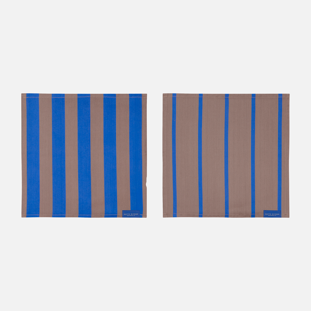 STRIPES Klarklud 2-Pak - Koboltblå