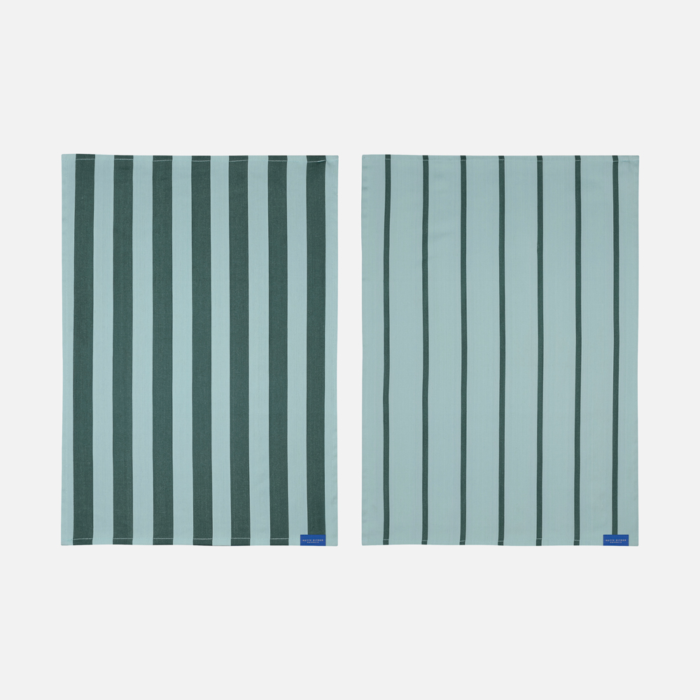 STRIPES Viskestykke 2-Pak - Mintgrøn