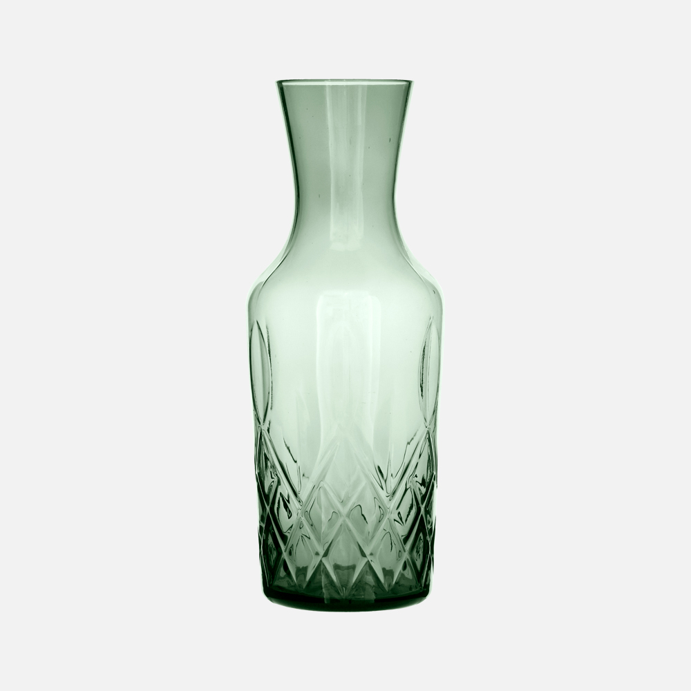 SORRENTO Farvet vandkaraffel - Grøn