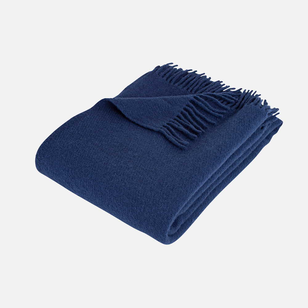 SOLID Royal Blue uldplaid