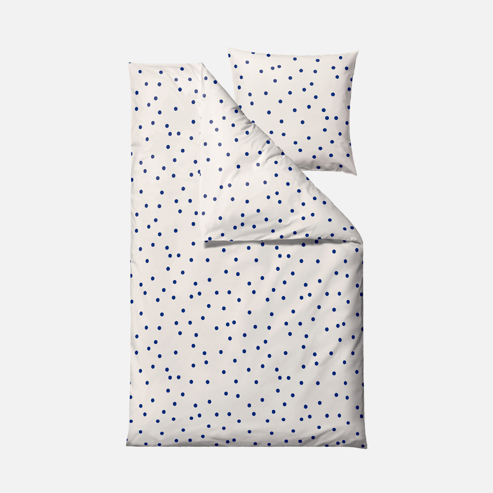 SOLARIS Sengetøj - 140x220 cm - Koboltblå
