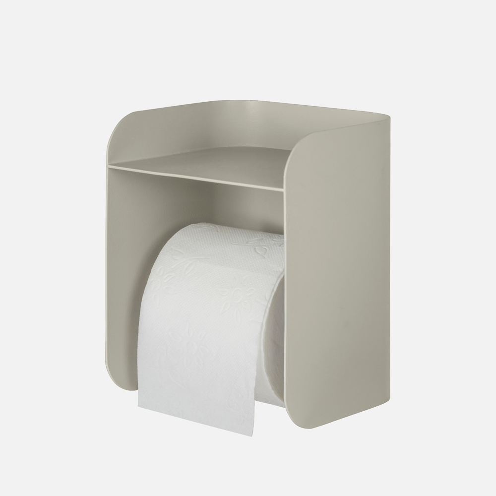 CARRY Toiletrulleholder - Lys grå