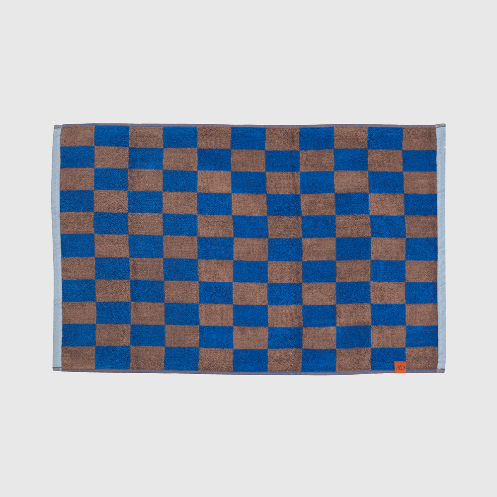RETRO Bademåtte - Koboltblå