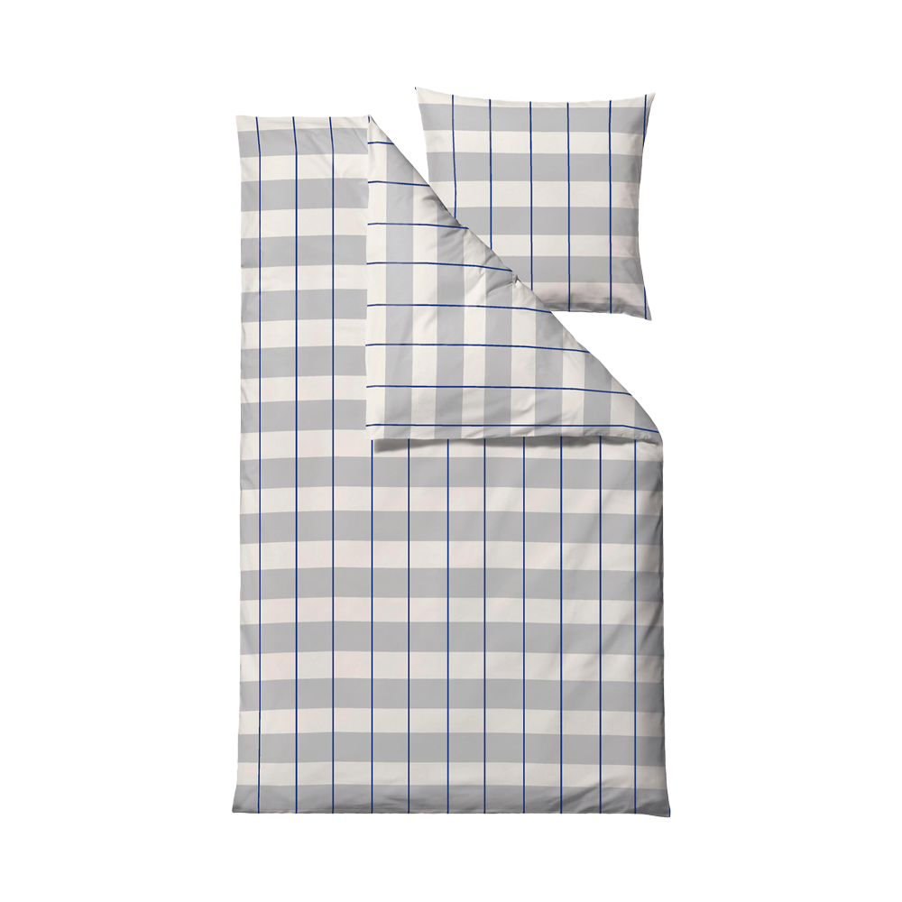 BLOCKS CLOUD Sengetøj - 140x200 cm - Grå