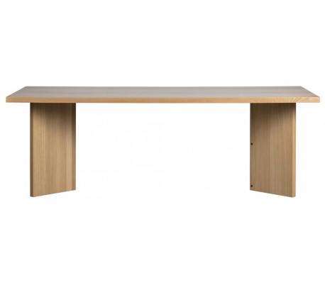 Spisebord i egetræsfinér 220 x 90 cm - Eg