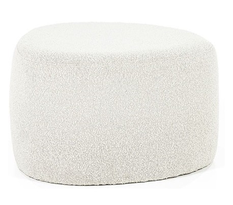 Liby puf i polyester 70 x 49 cm - Beige