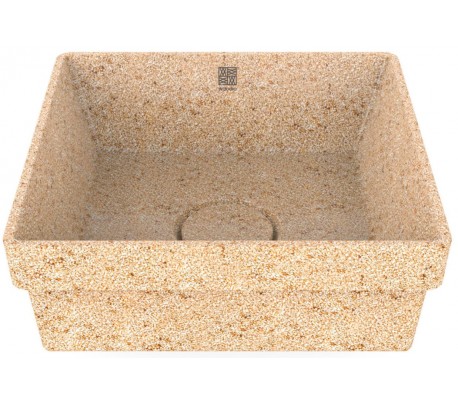 Woodio nedfældet håndvask 40 x 40 cm ECO - Natural aspen