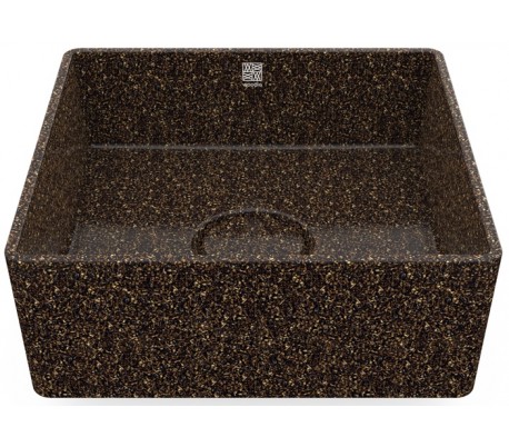 Woodio håndvask 40 x 40 cm ECO - Brun