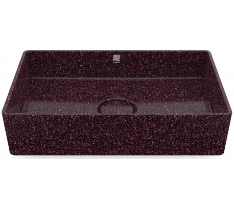 Woodio håndvask 60 x 40 cm ECO - Bær rød