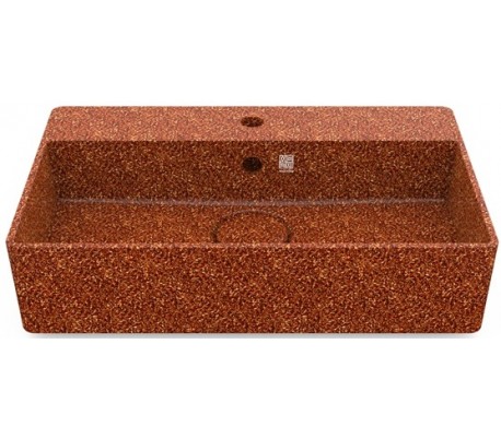 Woodio håndvask 60 x 40 cm ECO - Lerbrun