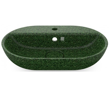 Woodio håndvask 60 x 40 cm ECO - Mosgrøn