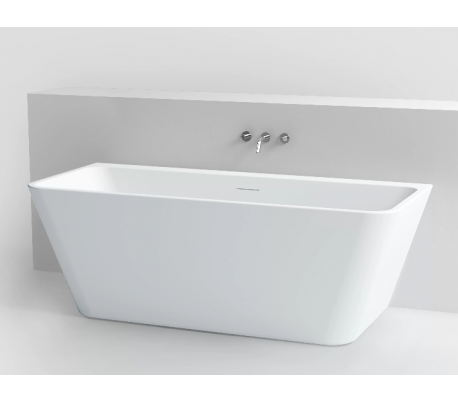 INBE væg badekar 170 x 75 cm Akryl - Hvid